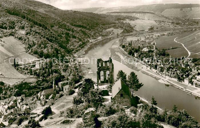 Traben-Trarbach Mosel Fliegeraufnahme mit Ruine Grevenburg