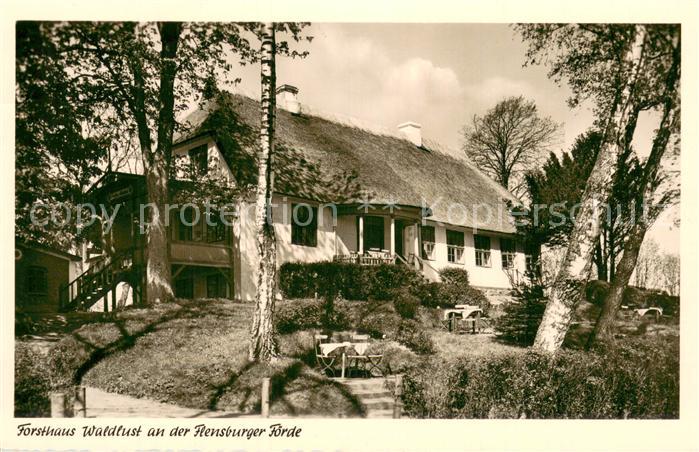 Flensburg DE Forsthaus Waldlust an der Flensburger Foerde