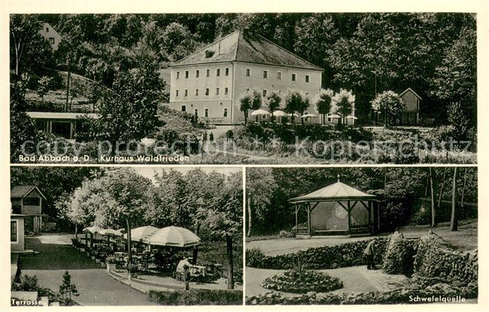 Bad Abbach Kurhaus Waldfrieden Terrasse Schwefelquelle