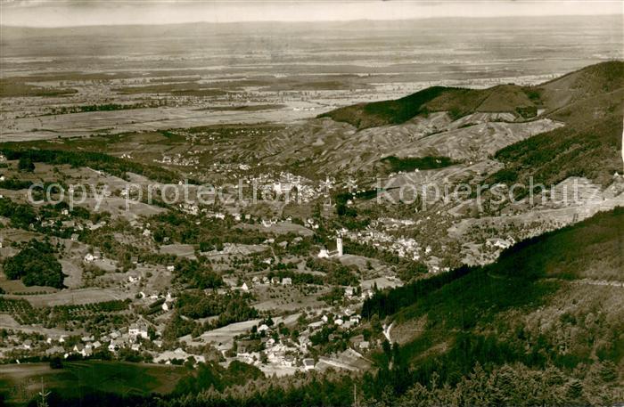 Buehlertal Blick in die Rheinebene