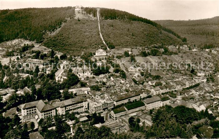 Wildbad Schwarzwald Fliegeraufnahme mit Sommerberg