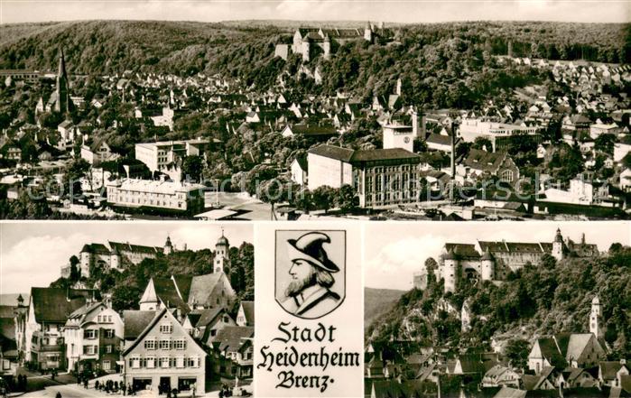 Heidenheim Brenz Fliegeraufnahme Ortsansicht Schloss Hellenstein