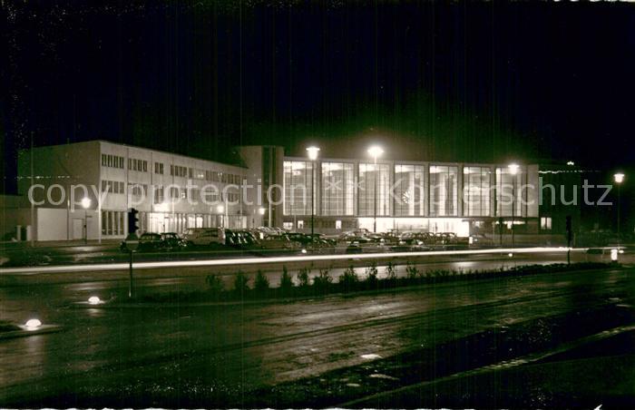 Heidelberg Neckar Hauptbahnhof bei Nacht
