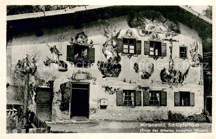 Mittenwald Bayern Schluepferhaus bemalt