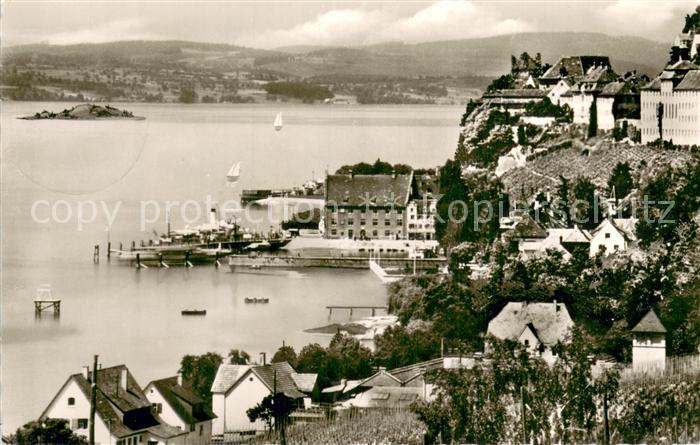 Meersburg Bodensee Panorama Hafen