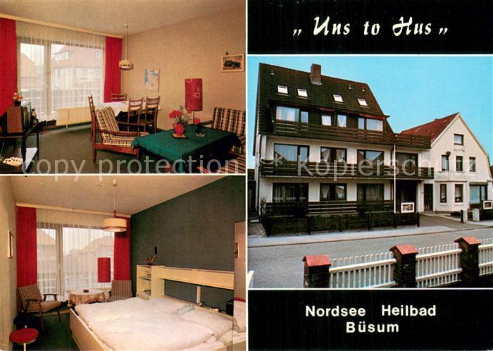 Buesum Nordseebad Gaestehaus Uns to Hus Appartement Zimmer