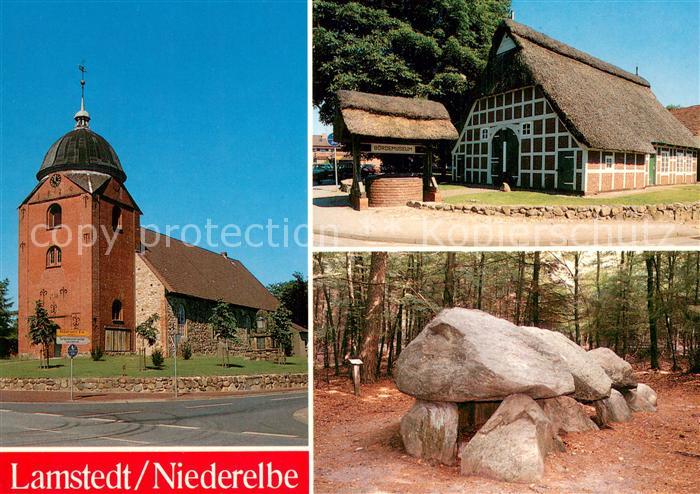 Lamstedt Kirche Scheune Felsenformation