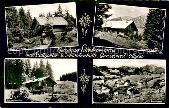 Gunzesried Berghaus Edenhofer mit Stuttgarter und Schwabenhuette