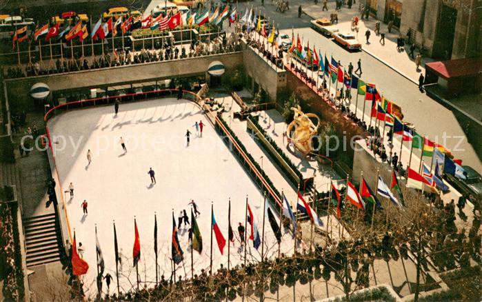 New York City Rockefeller Plaza Skating Rink