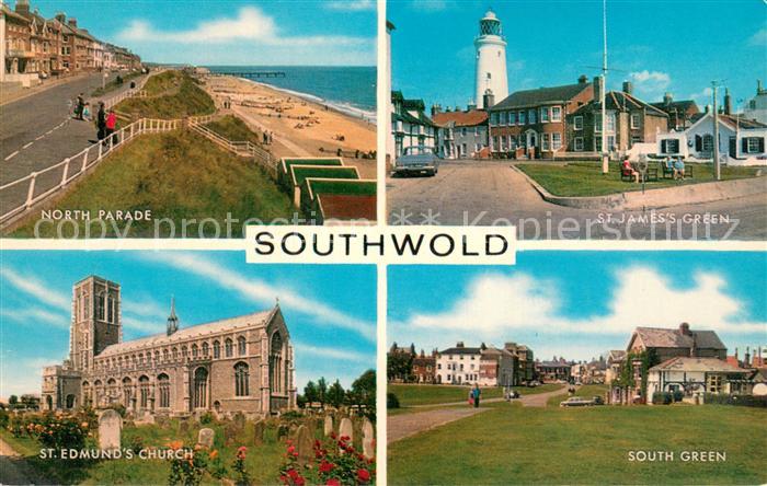 Southwold UK North Parade St James Green St Edmunds Church South Green