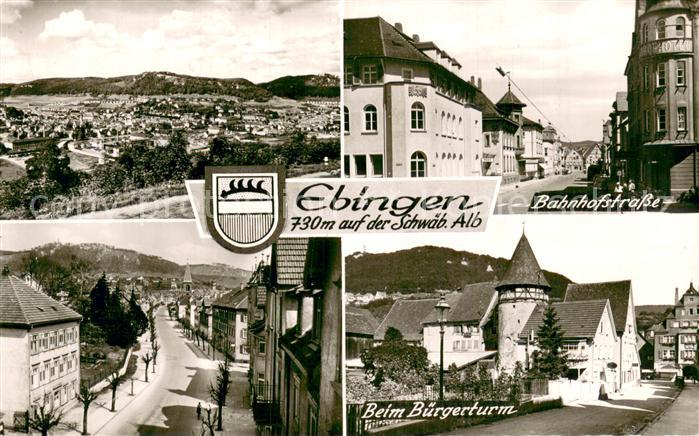 Ebingen Panorama Bahnhofstrasse Beim Buergerturm