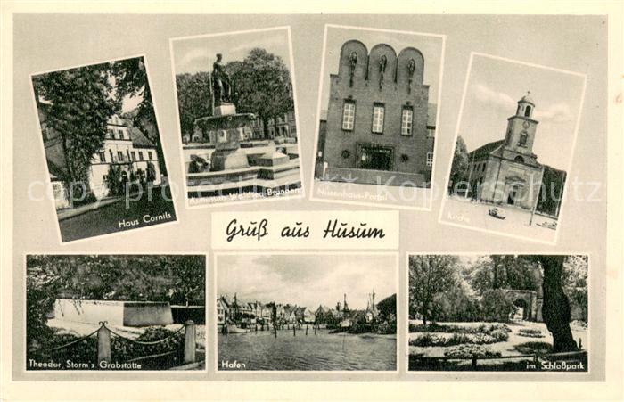 Husum  Nordfriesland Haus Cornils Asmussen Woldsen Brunnen Nissenhaus Portal The