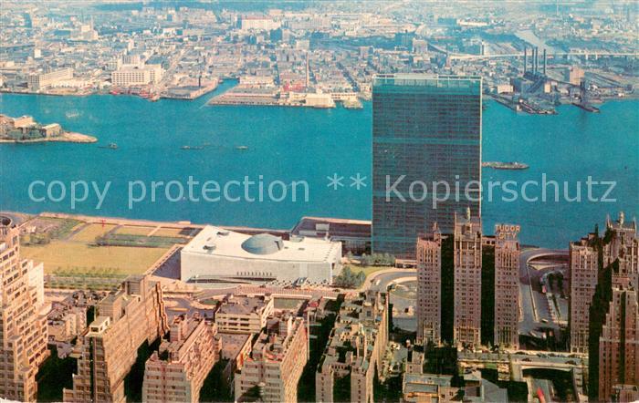 New York City United Nations Buildings and the East River