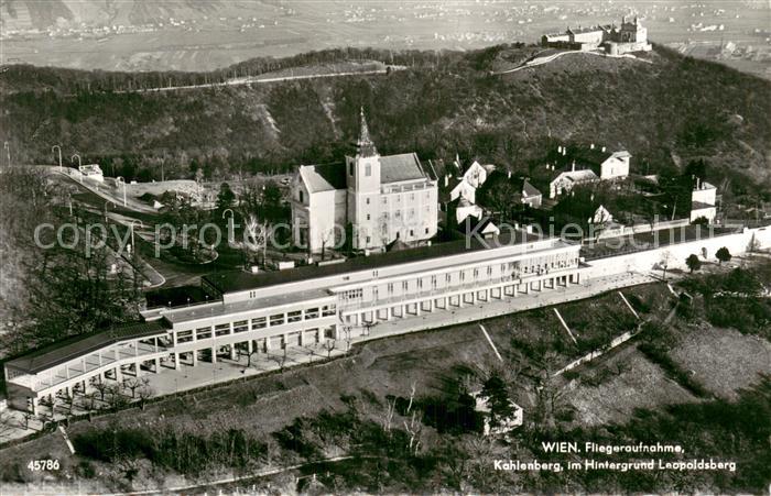 Wien Fliegeraufnahme Kahlenberg mit Leopoldsberg