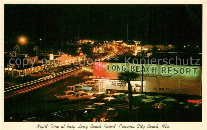 Panama City Beach Night Time at busy Long Beach Resort