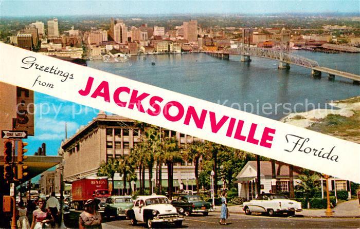 Jacksonville Florida Panorama Strassenpartie