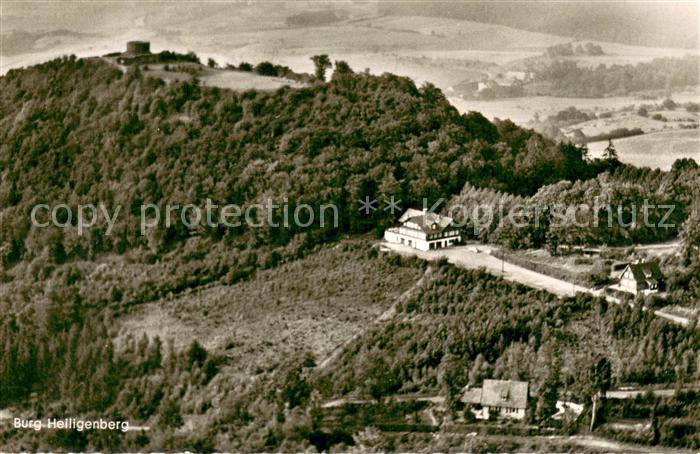 Gensungen Burg Heiligenberg Hotel Restaurant Fliegeraufnahme