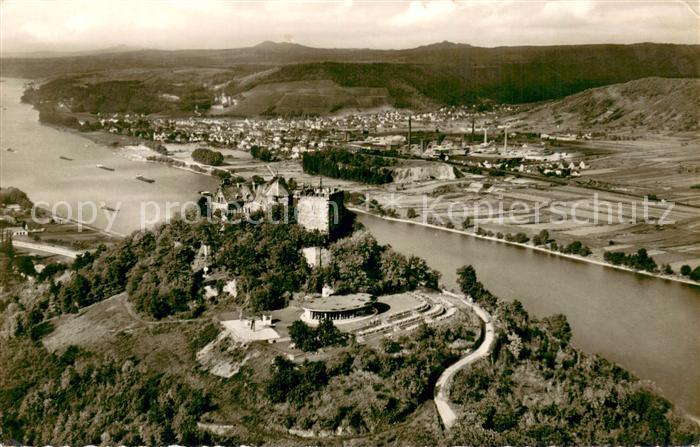 Bad Niederbreisig Schloss Rheineck Fliegeraufnahme