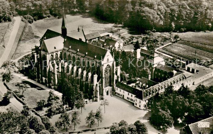 Koeln  Rhein Dom und Kloster Altenberg Fliegeraufnahme