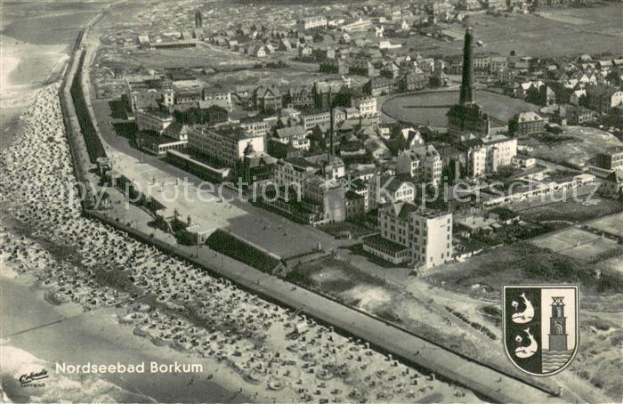 Borkum Nordseeheilbad Fliegeraufnahme