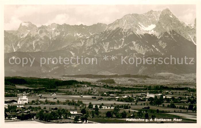 Maishofen Steinernes Meer Fliegeraufnahme