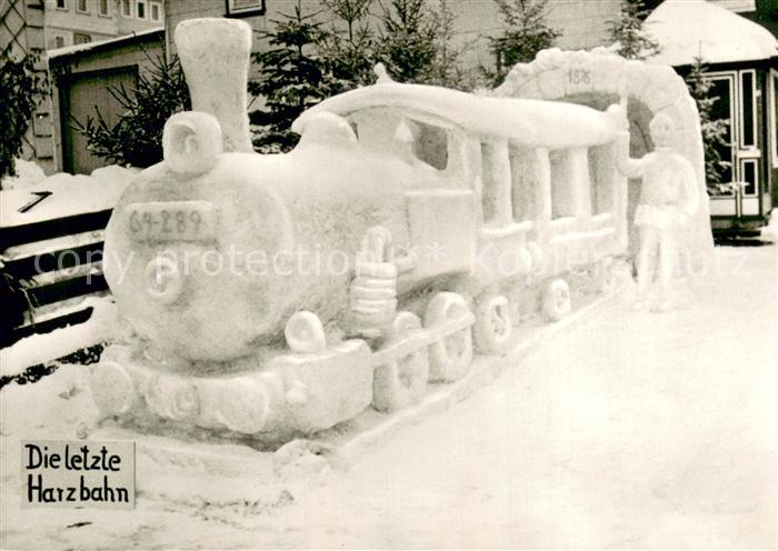 Clausthal-Zellerfeld Goslar Niedersachsen Winterfest 1978 Schneebauten Wettbewer