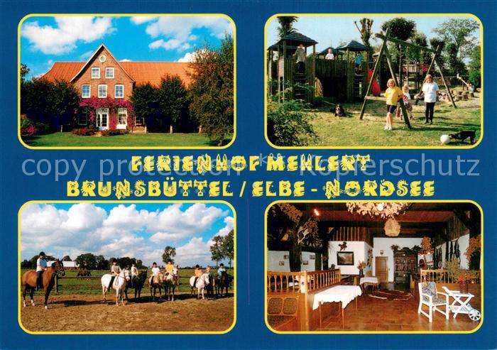 Brunsbuettel Ferienhof Mehlert Spielplatz Gaststube Reiter