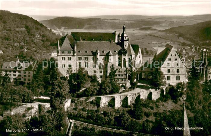 Marburg Lahn Schloss Fliegeraufnahme