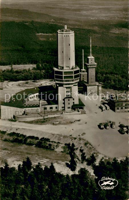 Grosser Feldberg Taunus Aussichts Fernseh und Fernmeldeturm Fliegeraufnahme