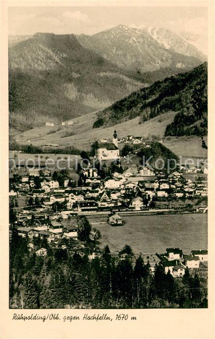Ruhpolding Bayern Fliegeraufnahme mit Hochfelln