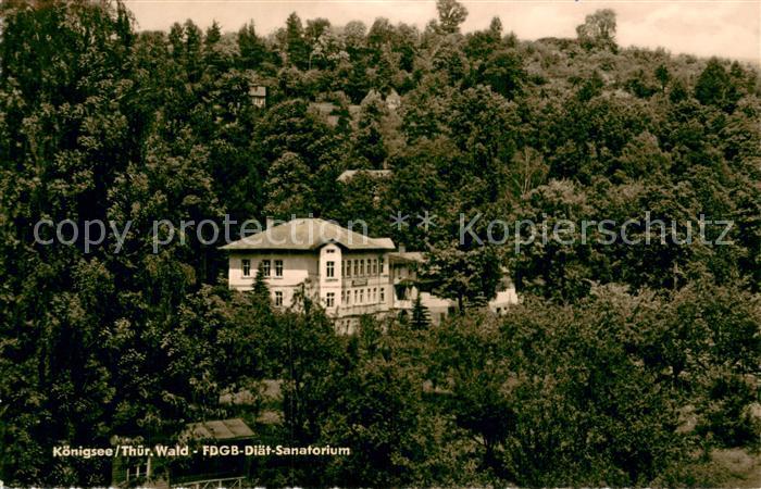 Koenigsee Thueringen FDGB Diaet Sanatorium