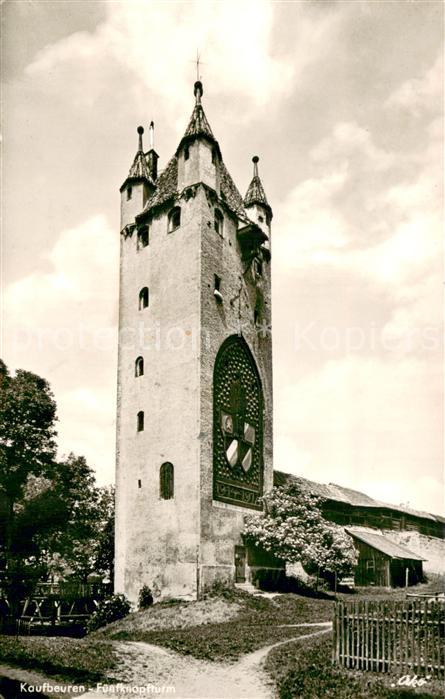 Kaufbeuren Fuenfknopfturm mit Kriegswahrzeichen