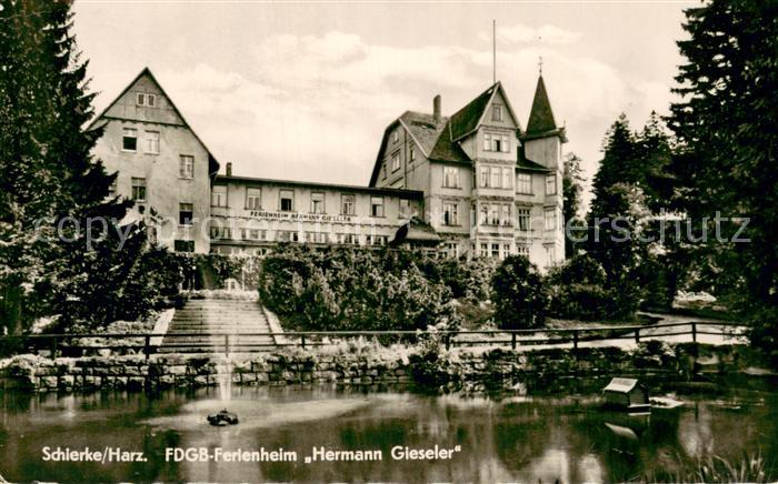 Schierke Harz FDGB Ferienheim Hermann Gieseler Teich