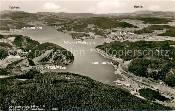 Schluchsee Groesster Schwarzwaldsee mit Blick zum Feldberg und Hochfirst