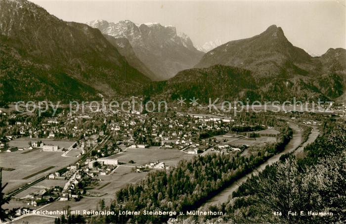 Bad Reichenhall mit Reiteralpe Loferer Steinberge und Muellnerhorn