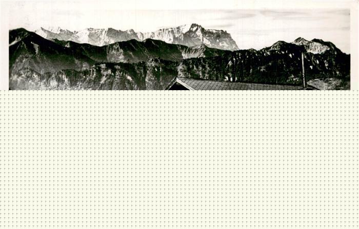 Bad Kohlgrub Hoerndlhuette mit Zugspitze