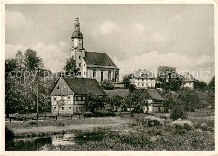 Hainewalde Mandaupartie mit Kirche
