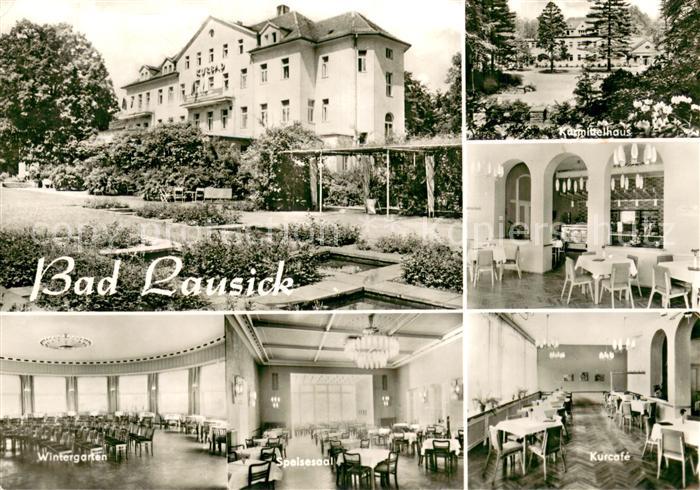 Bad Lausick Kurbad Kurmittelhaus Wintergarten Speisesaal Kurcafe