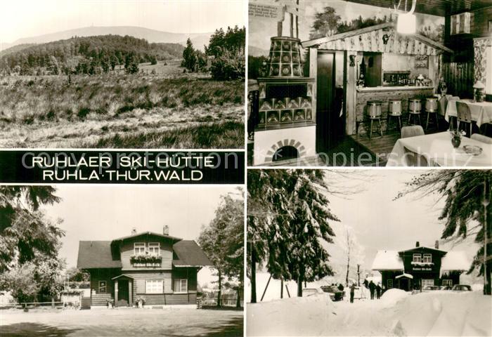 Ruhla Ruhlaer Ski Huette Gaststube Panorama Winteridyll