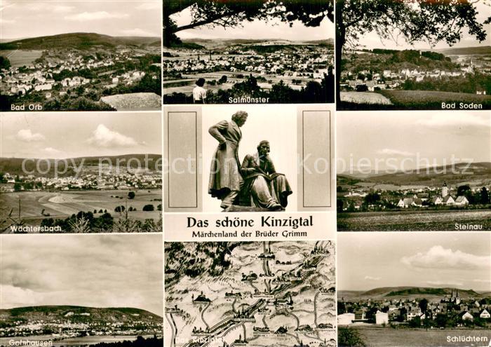 Kinzigtal mit Bad Orb Salmuenster Bad Soden Waechtersbach Steinau Gelnhausen Sch