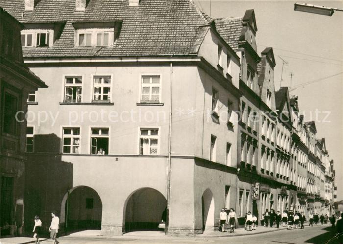 Boleslawiec Bunzlau Niederschlesien PL Zabytkowe kamieniczki w Rynku