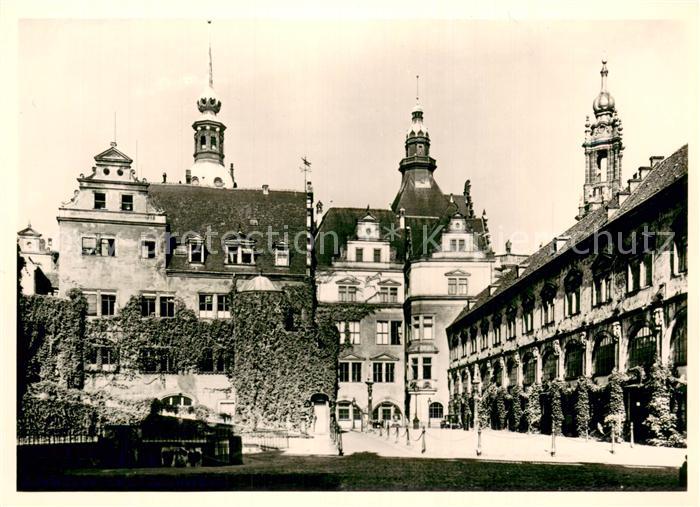 DRESDEN Elbe Ehem Stallhof vor der Zerstoerung 1945