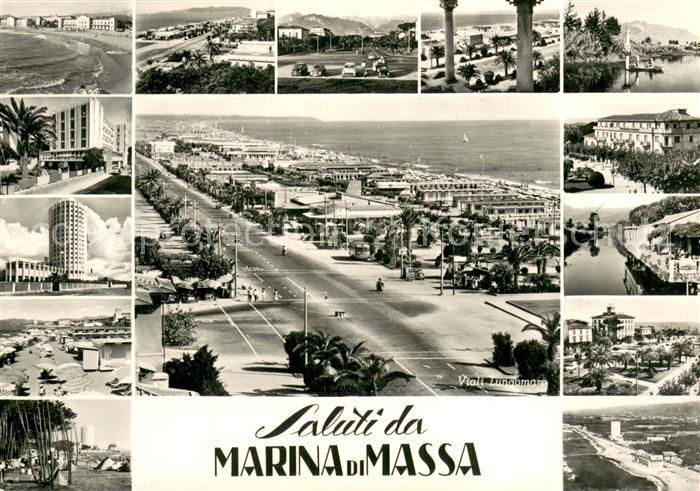 Marina di Massa IT Orts und Teiansichten Viali Lungomare