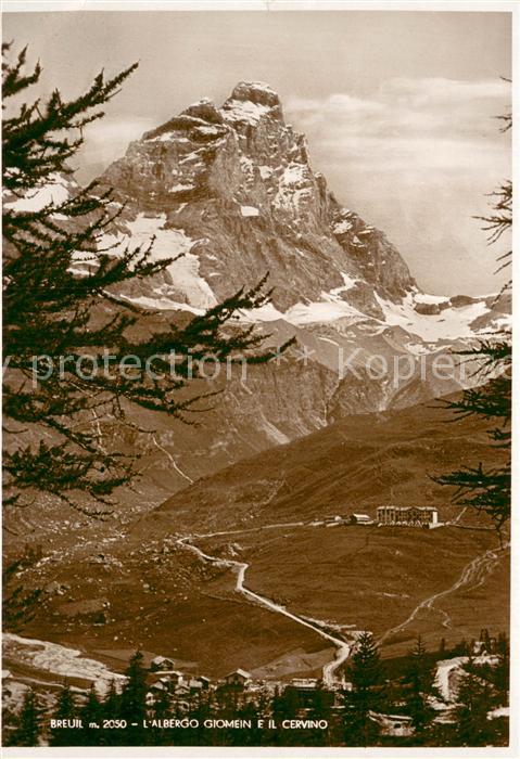 Breuil 2050m Cervinia Albergo Giomein e il Cervino