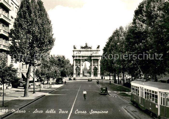 Milano Arc de la Paix Avenue Sempione