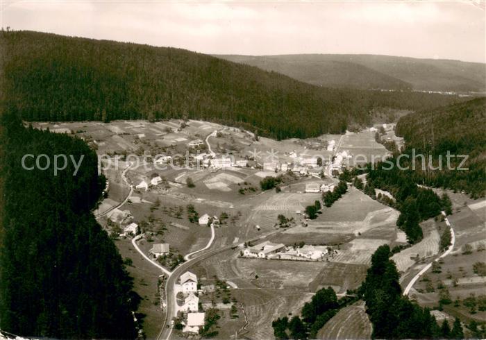 Enzkloesterle Nonnenmiss Gasthof Pension Berghof Fliegeraufnahme