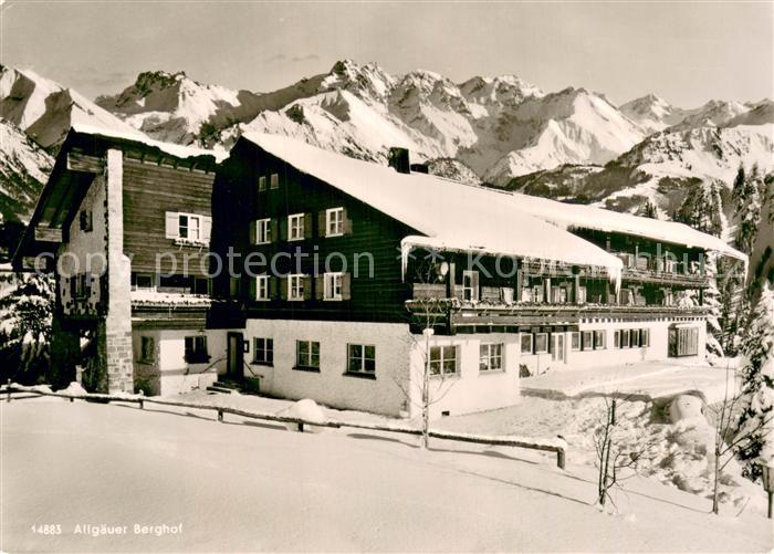 Sonthofen Oberallgaeu Allgaeuer Berghof mit Alpe Eck