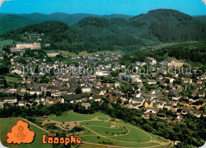 Bad Laasphe Fliegeraufnahme Wittgensteiner BErg- u. Waldland