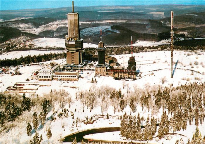 Grosser Feldberg Taunus Fliegeraufnahme Fernseh- u. UKW-Sender