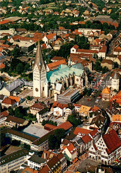 Paderborn Fliegeraufnahme Kaiserplatz Dom Gaukirche Rathaus